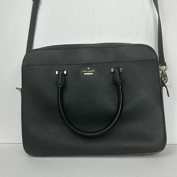 kate spade Handbags - Kate spade Laptop bag Black Leather